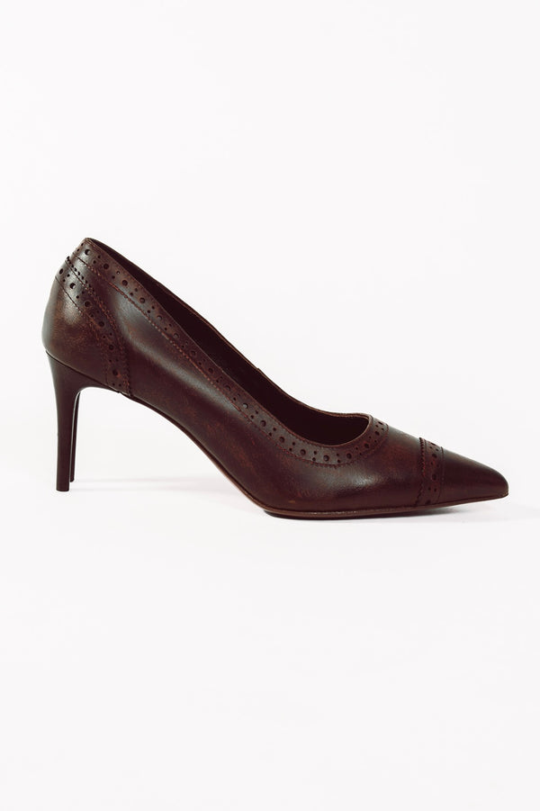 Double Stiletto Oxford Heels