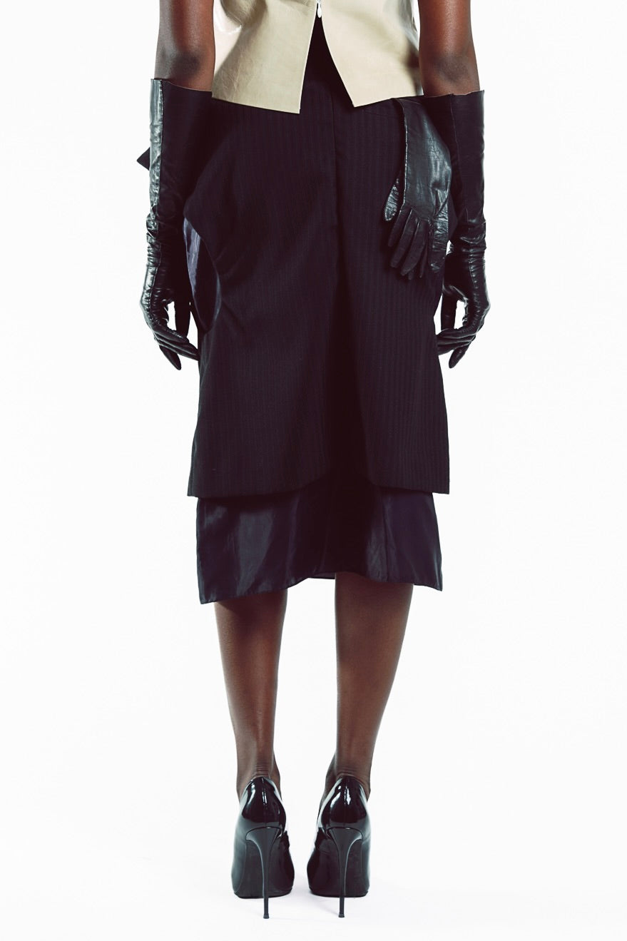 Sleeveless Key Blazer Skirt