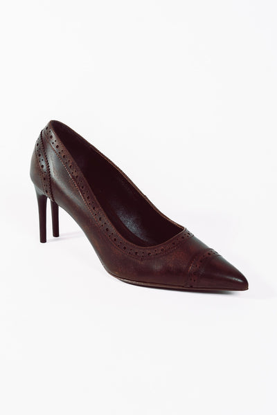 Double Stiletto Oxford Heels