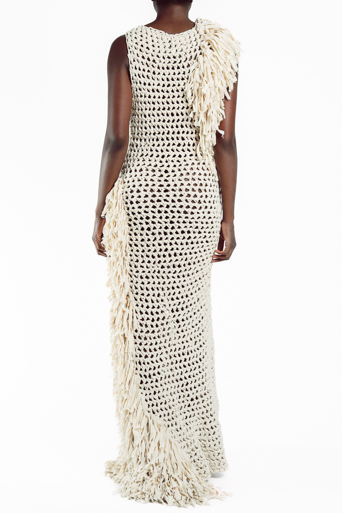 Twill Crochet Fringe Dress