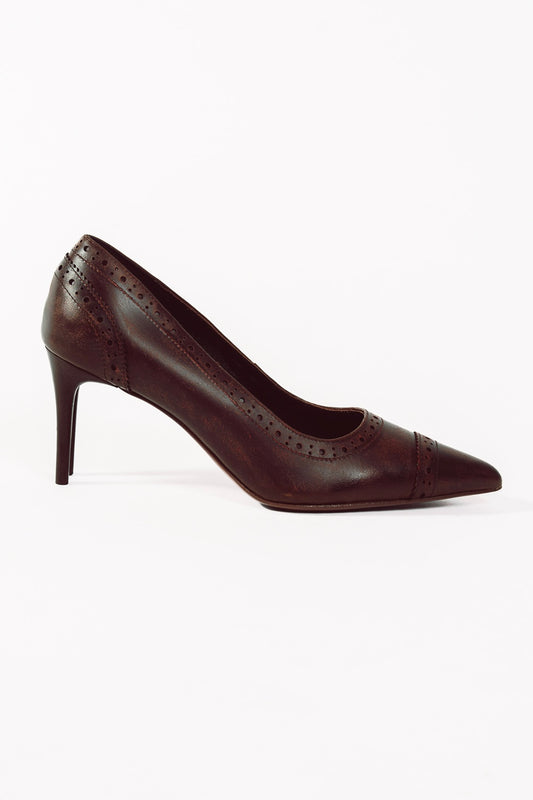 Double Stiletto Oxford Heels