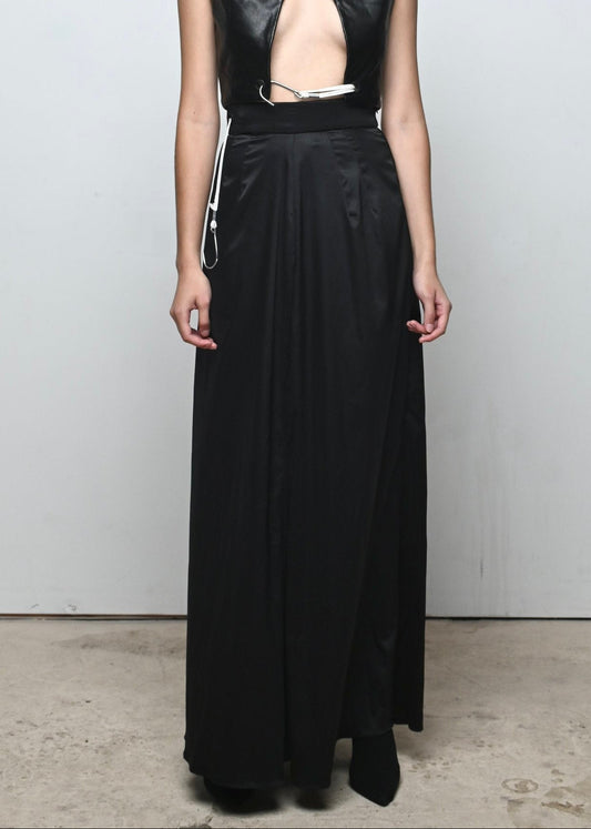SATIN PATTERN HOOK SKIRT