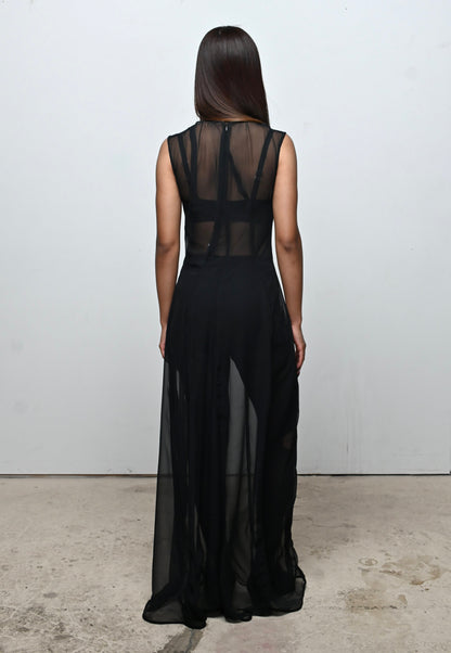 ASYMMERTICAL SPIRAL DRESS