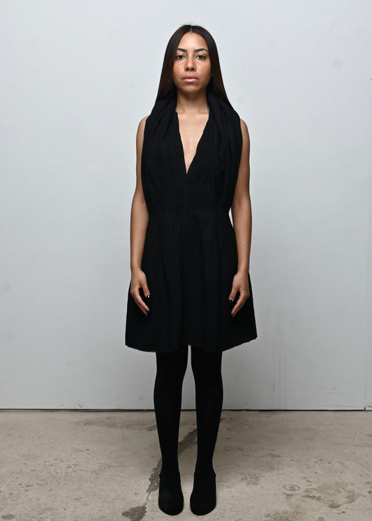 TWEED DARTED DRESS